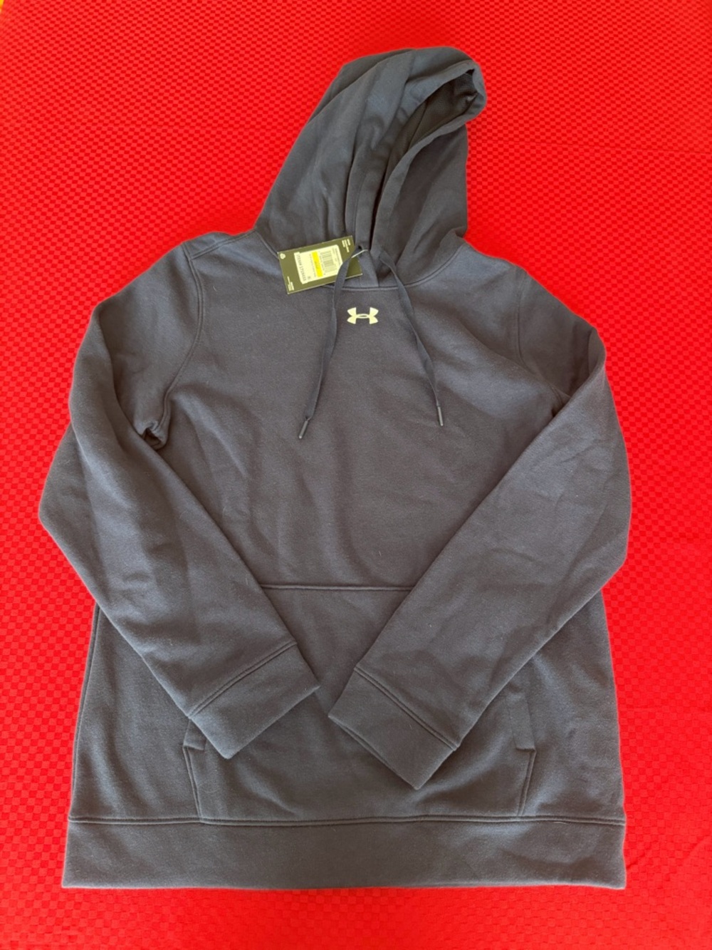 Under Armour Men's Navy Pullover Hoodie with Small Logo